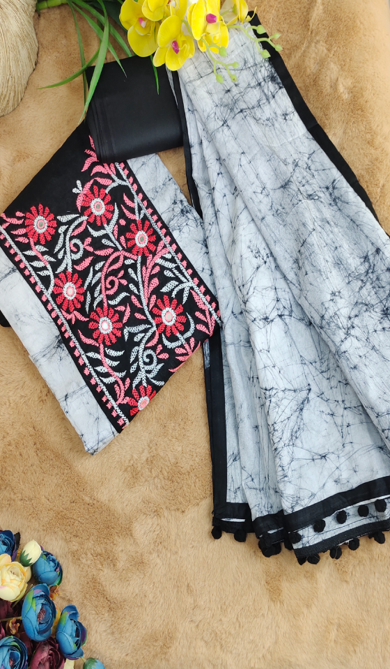 Shantipuri Batik Three Piece