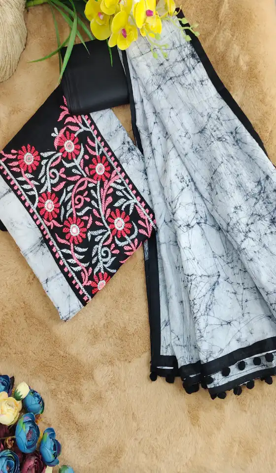 Shantipuri Batik Three Piece