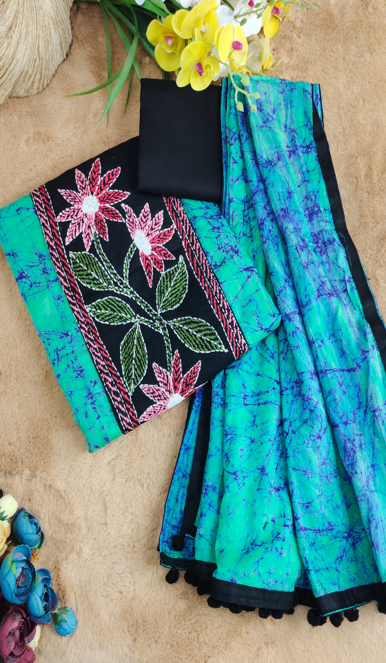 Exclusive Shantipuri Batik Three Piece
