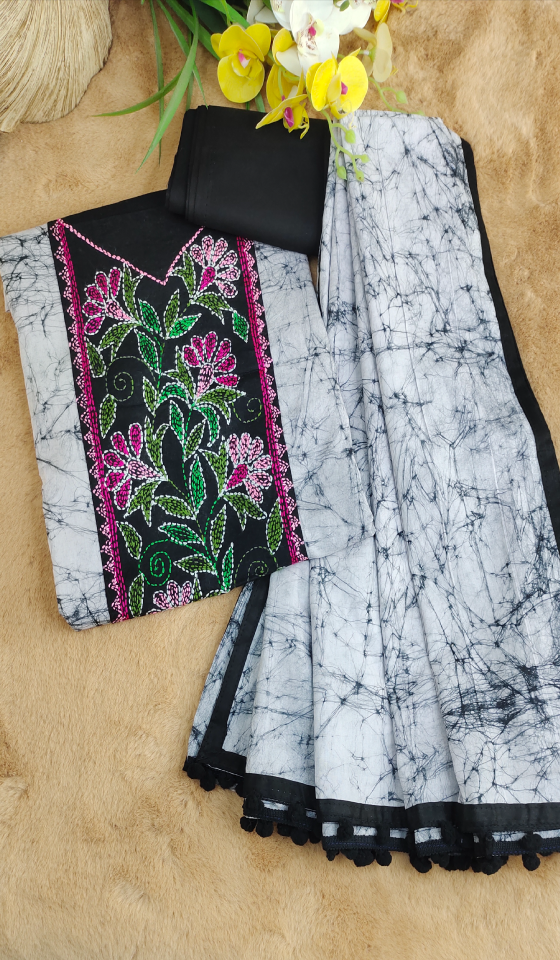 Exclusive Shantipuri Batik Three Piece