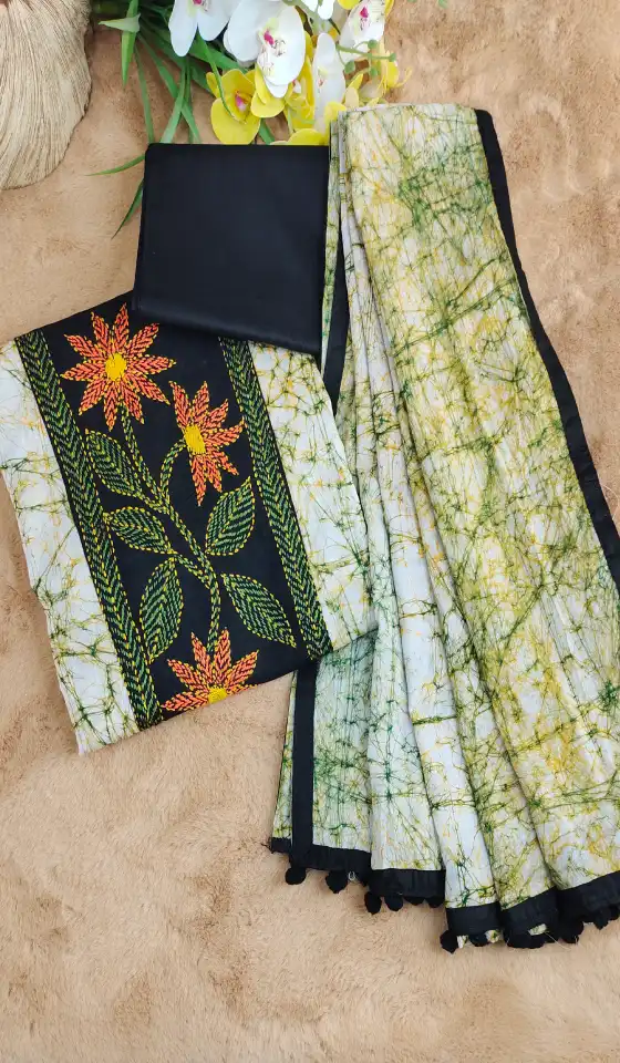 Exclusive Shantipuri Batik Three Piece