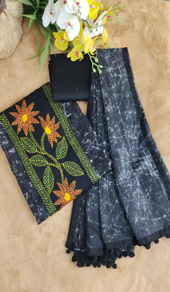 Exclusive Shantipuri Batik Three Piece